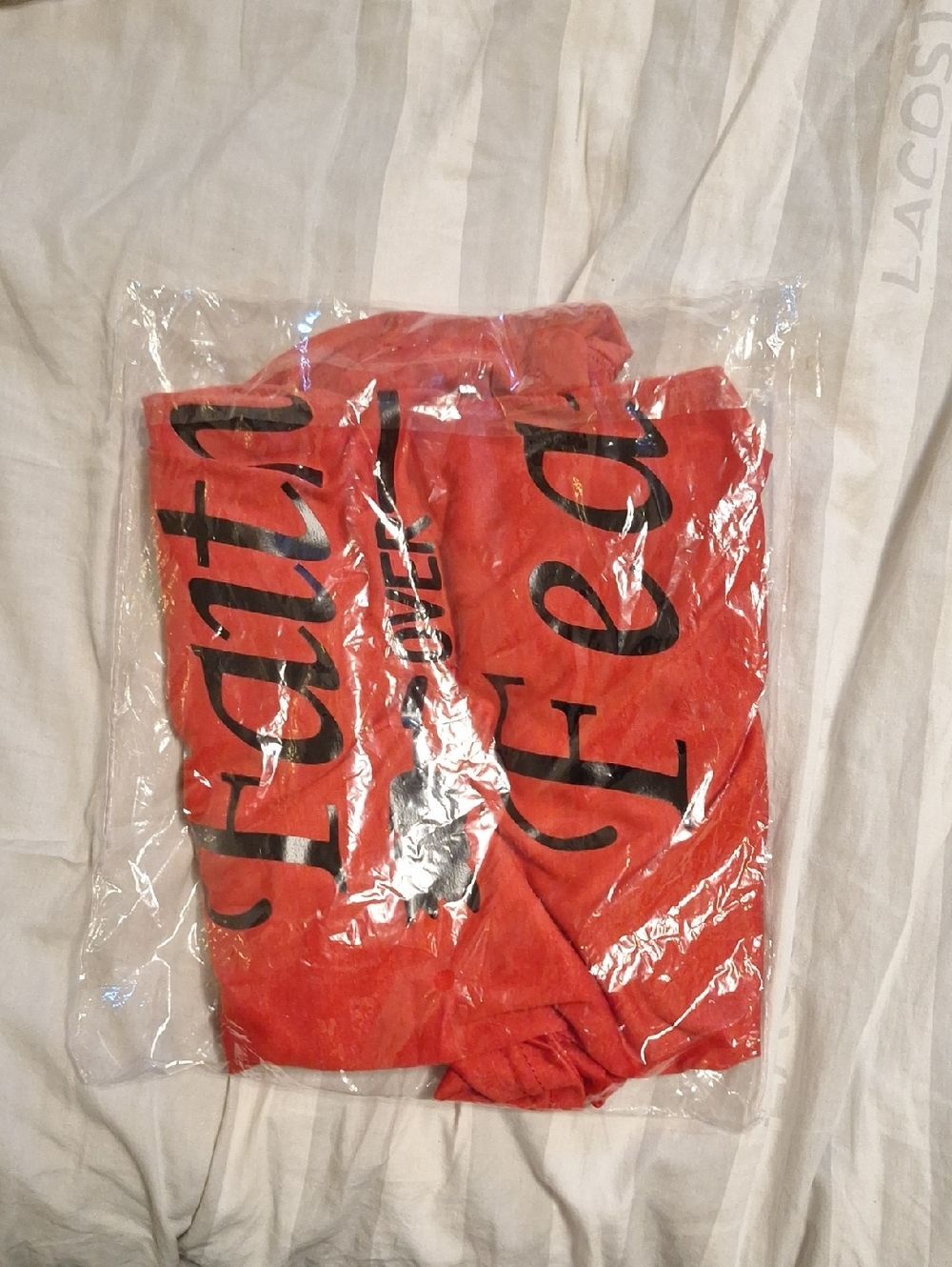 Faith Over Fear Red Short Sleeve Tee - Picture 5 of 5